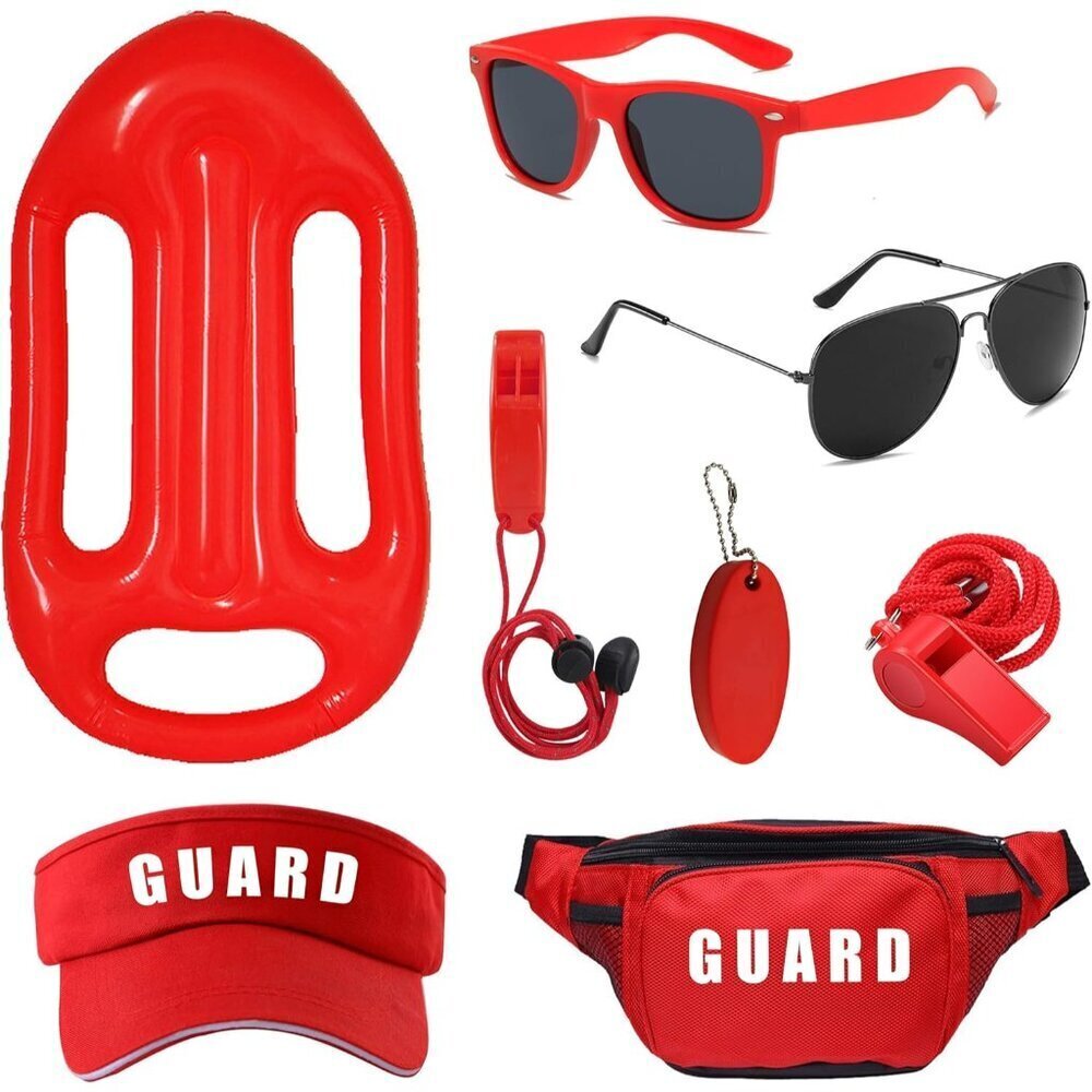 Guard Costume Set Plastic Accessories for Adults Halloween Beach Party